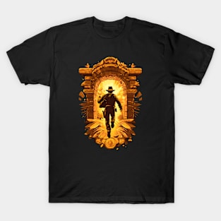 Running Towards an Ancient Archway - Indy T-Shirt